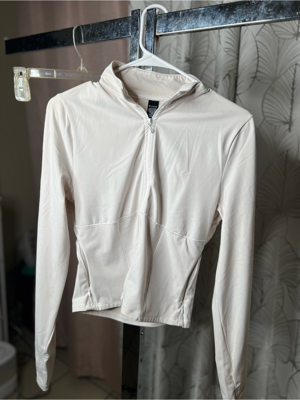Victoria secret Light Beige Half-Zip Women's Active Top